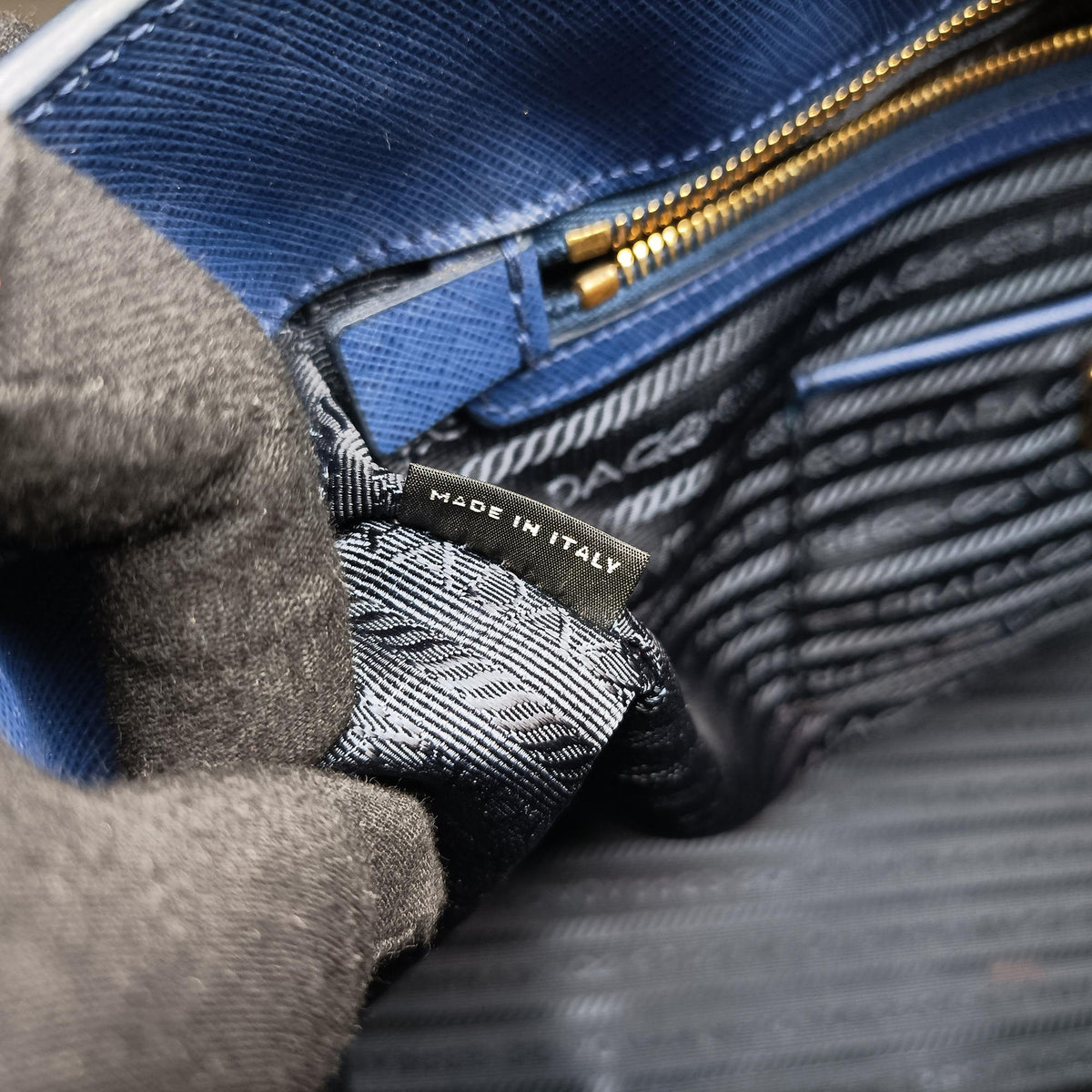 Galleria Blue SAFFIANO Leather BN2274 14ガレリア ブルー サフィアーノレザー BN2274 14