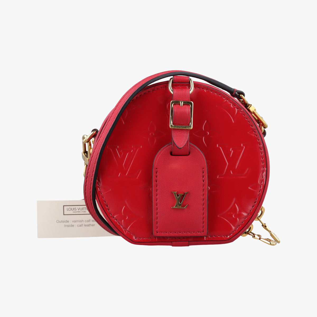 BOITE CHAPEAU SOUPLE Rouge Vernis M90498 CA2169ボワット シャポー スープル ルージュ ヴェルニ M90498 CA2169