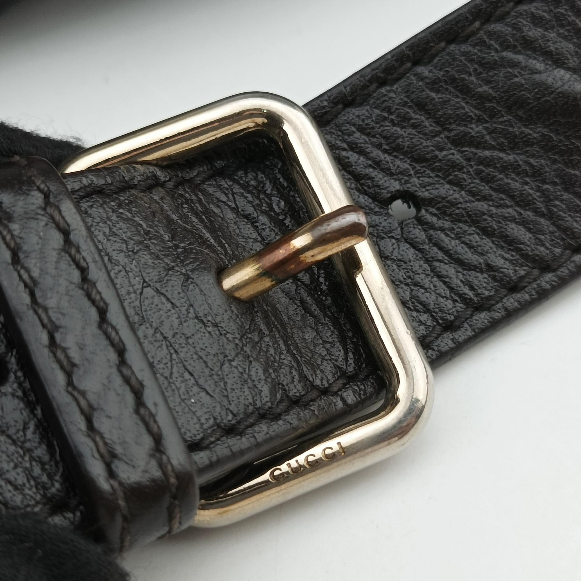 Guccissima Messenger Black Leather 223665 I9276912グッチッシマ メッセンジャー ブラック レザー 223665 I9276912