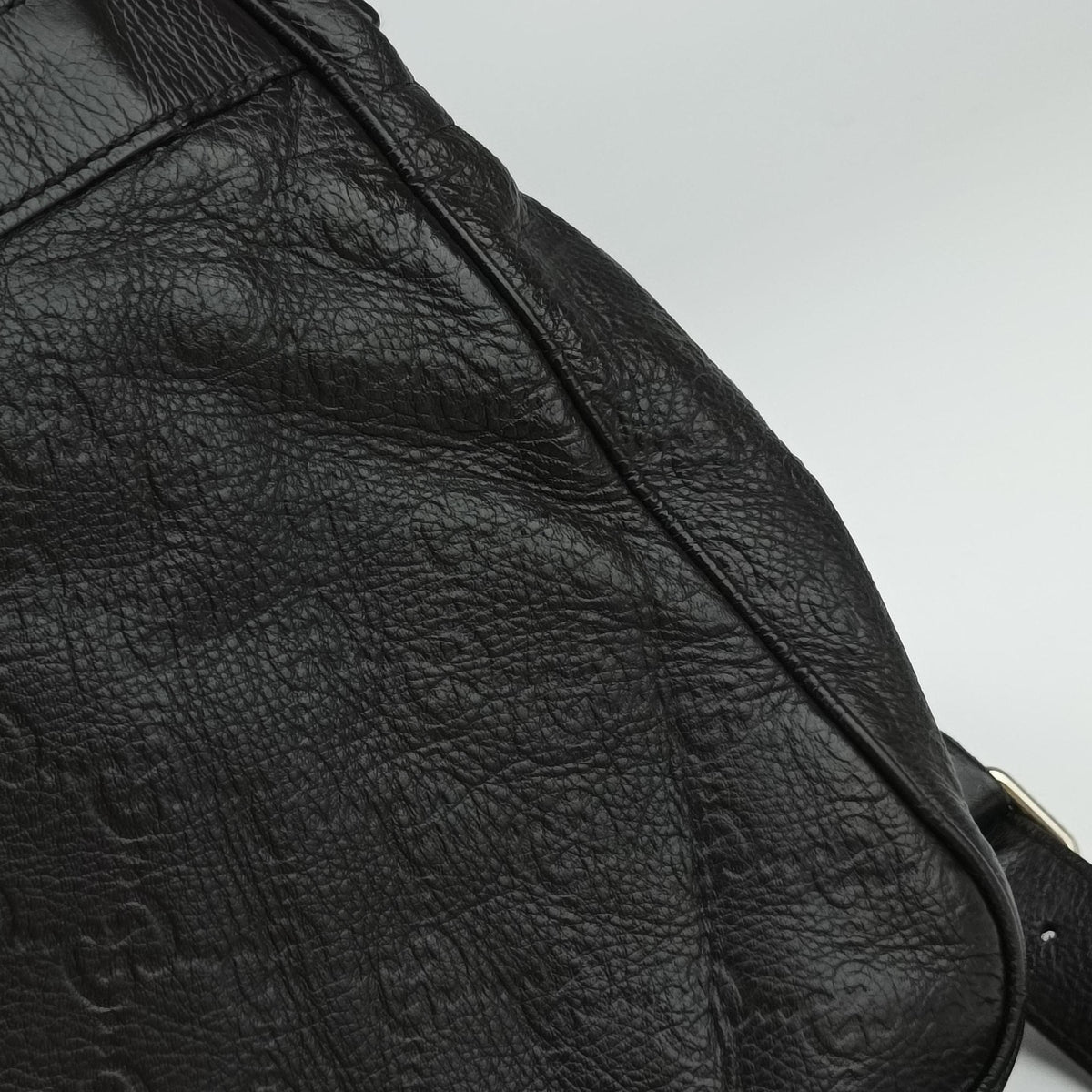 Guccissima Messenger Black Leather 223665 I9276912グッチッシマ メッセンジャー ブラック レザー 223665 I9276912