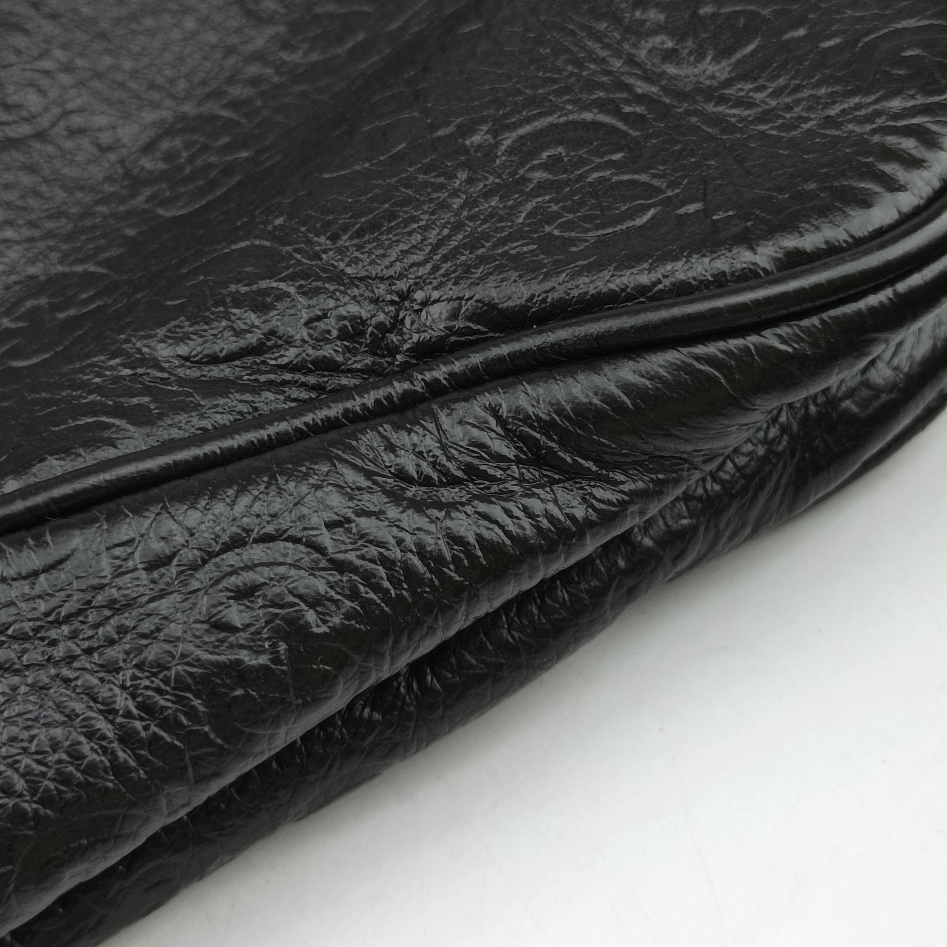 Guccissima Messenger Black Leather 223665 I9276912グッチッシマ メッセンジャー ブラック レザー 223665 I9276912