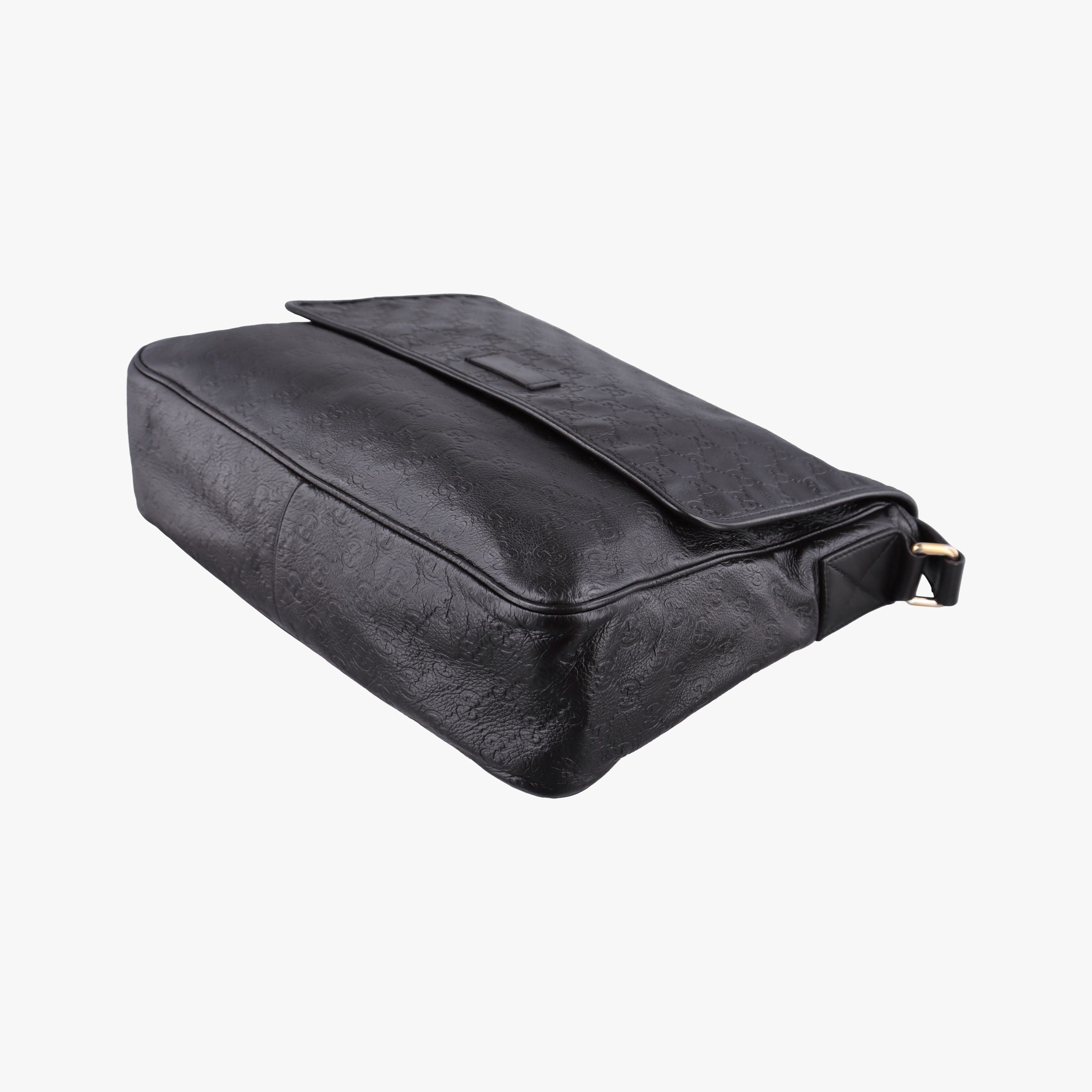 Guccissima Messenger Black Leather 223665 I9276912グッチッシマ メッセンジャー ブラック レザー 223665 I9276912