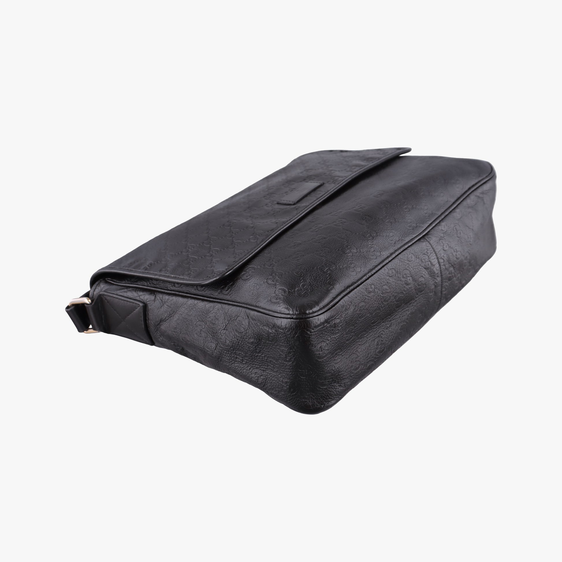 Guccissima Messenger Black Leather 223665 I9276912グッチッシマ メッセンジャー ブラック レザー 223665 I9276912