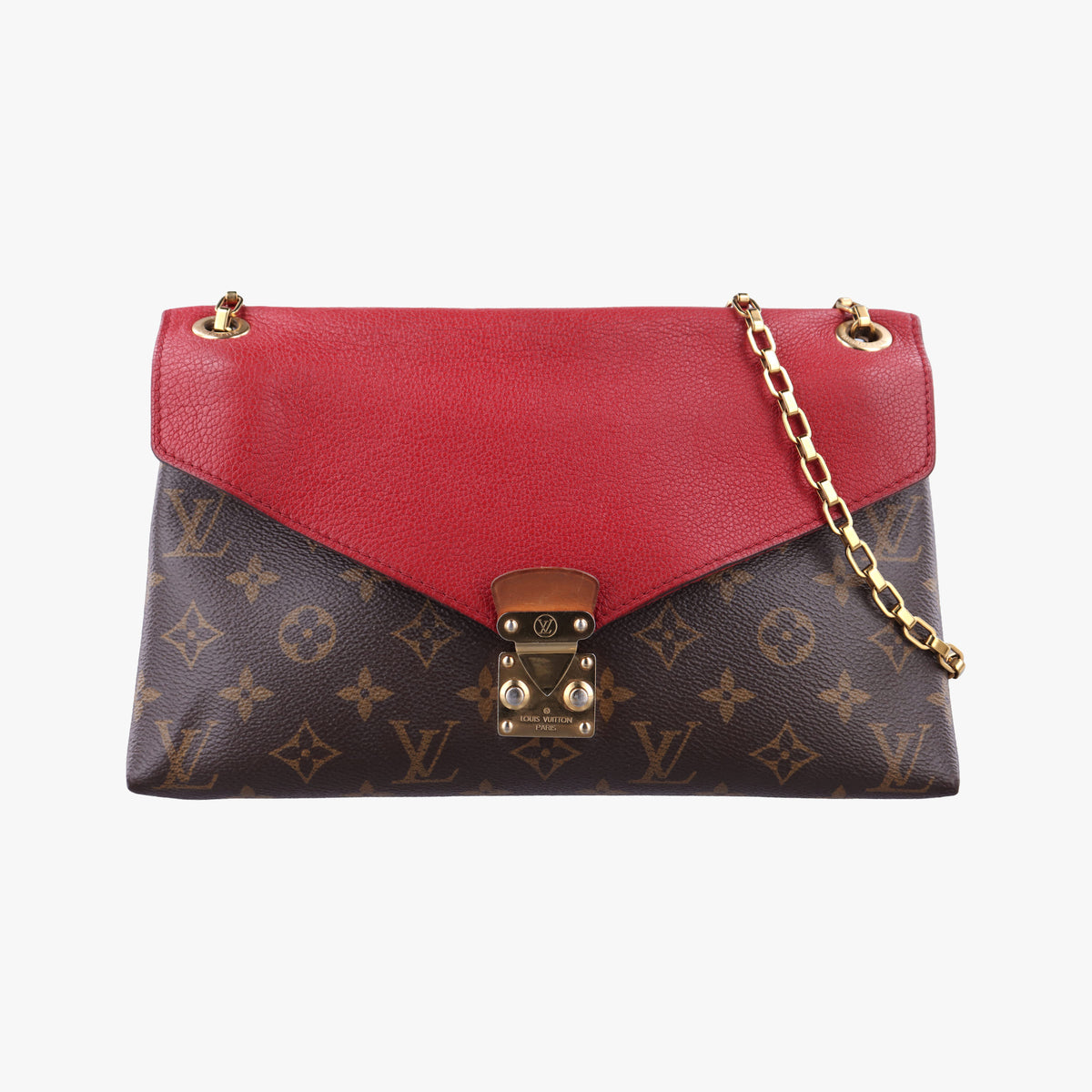 PALLAS Chain Brown×CERISE Monogram Canvas×calf leather M41201 CA2145パラス チェーン モノグラム/ブラウン×スリーズ モノグラムキャンバス×カーフレザー M41201 CA2145