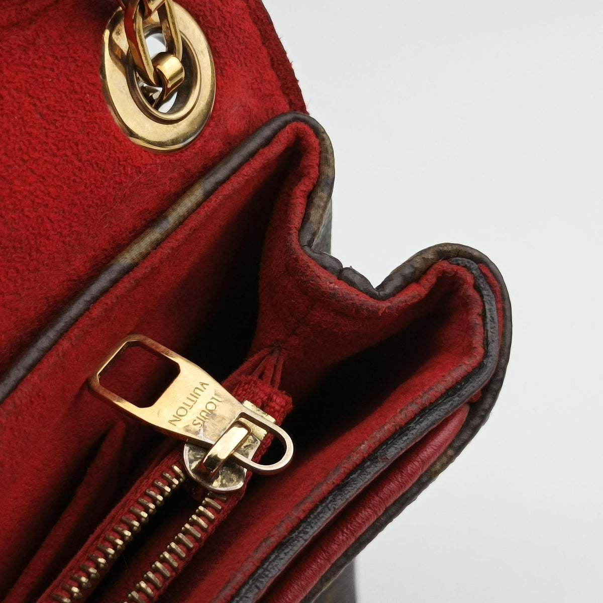 PALLAS Chain Brown×CERISE Monogram Canvas×calf leather M41201 CA2145パラス チェーン モノグラム/ブラウン×スリーズ モノグラムキャンバス×カーフレザー M41201 CA2145