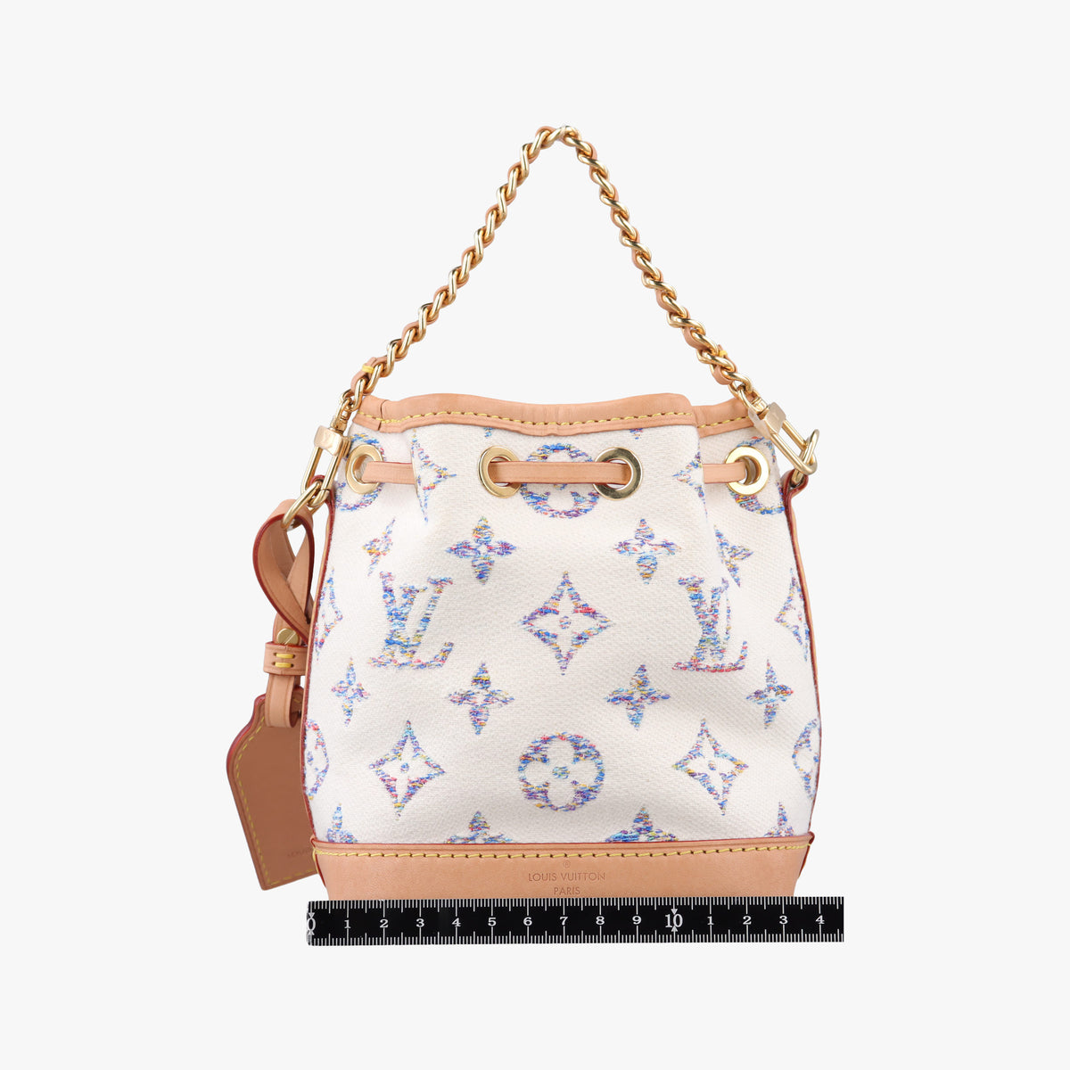 Nano Noe White Multicolor Monogram Jacquard M83453 IC Chipナノ ノエ ホワイト マルチカラー モノグラム ジャガード M83453 ICチップ