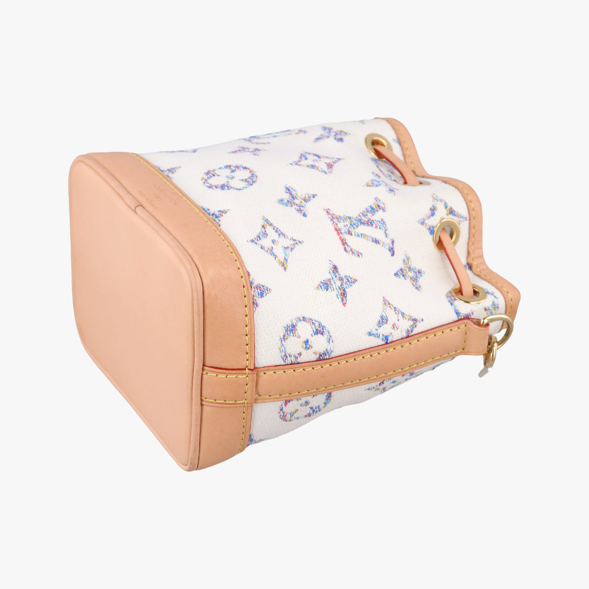 Nano Noe White Multicolor Monogram Jacquard M83453 IC Chipナノ ノエ ホワイト マルチカラー モノグラム ジャガード M83453 ICチップ