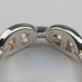 Pre-owned Hermes Chaine d'ancre Enchainee Silver Ag925  ring | stylenewstar
