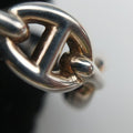 Pre-owned Hermes Chaine d'ancre Enchainee Silver Ag925  ring | stylenewstar