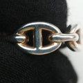 Pre-owned Hermes Chaine d'ancre Enchainee Silver Ag925  ring | stylenewstar