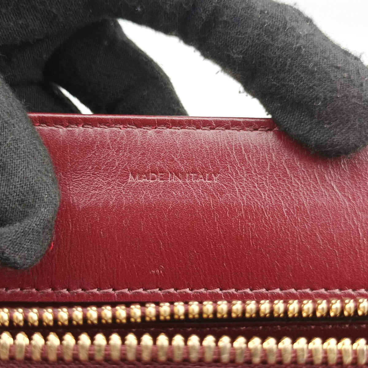 Pre-owned Celine 16 Bag Burgundy Calfskin  shoulderbag | stylenewstar