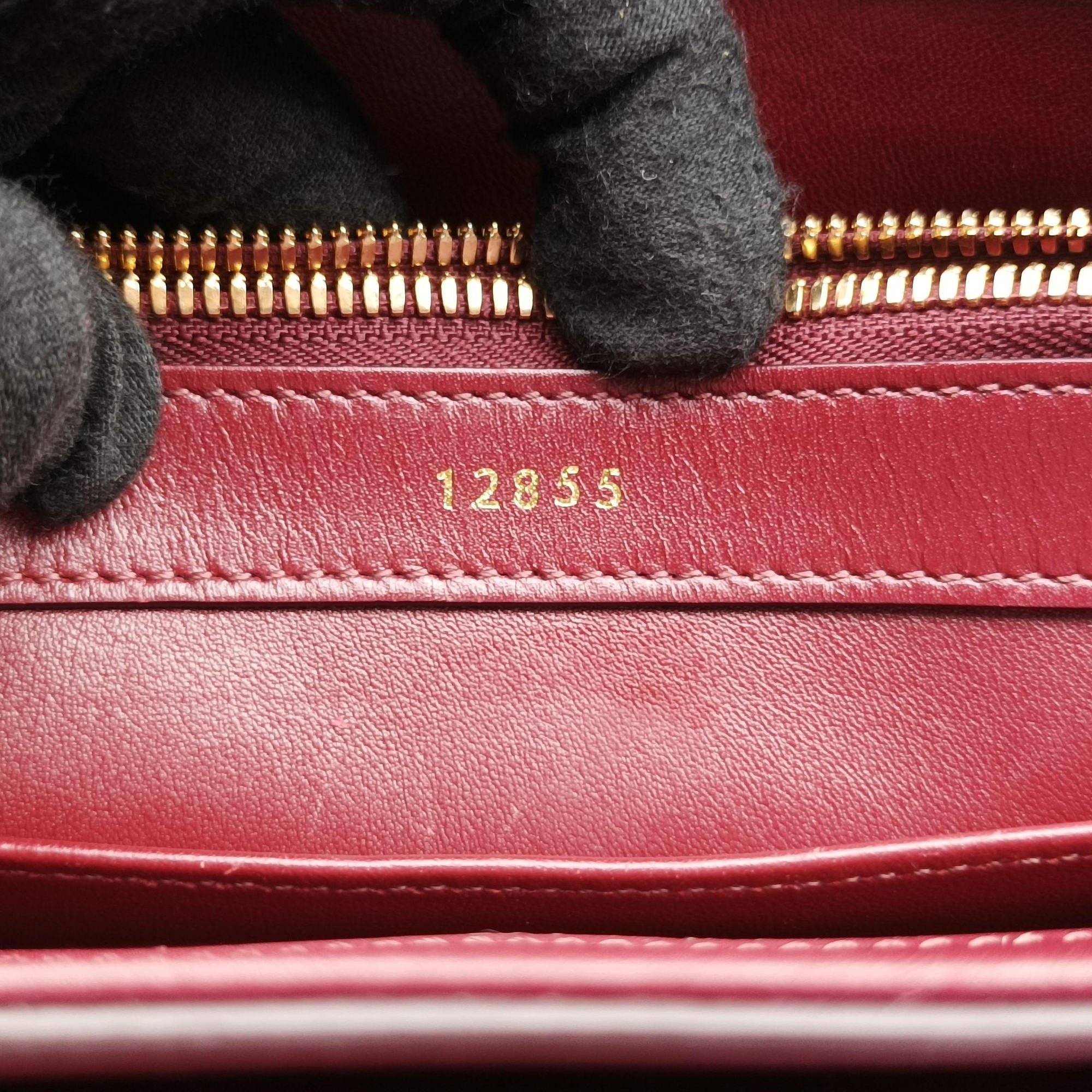 Pre-owned Celine 16 Bag Burgundy Calfskin  shoulderbag | stylenewstar