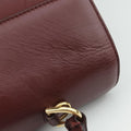 Pre-owned Celine 16 Bag Burgundy Calfskin  shoulderbag | stylenewstar