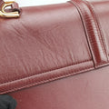 Pre-owned Celine 16 Bag Burgundy Calfskin  shoulderbag | stylenewstar
