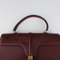 Pre-owned Celine 16 Bag Burgundy Calfskin  shoulderbag | stylenewstar