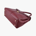 Pre-owned Celine 16 Bag Burgundy Calfskin  shoulderbag | stylenewstar