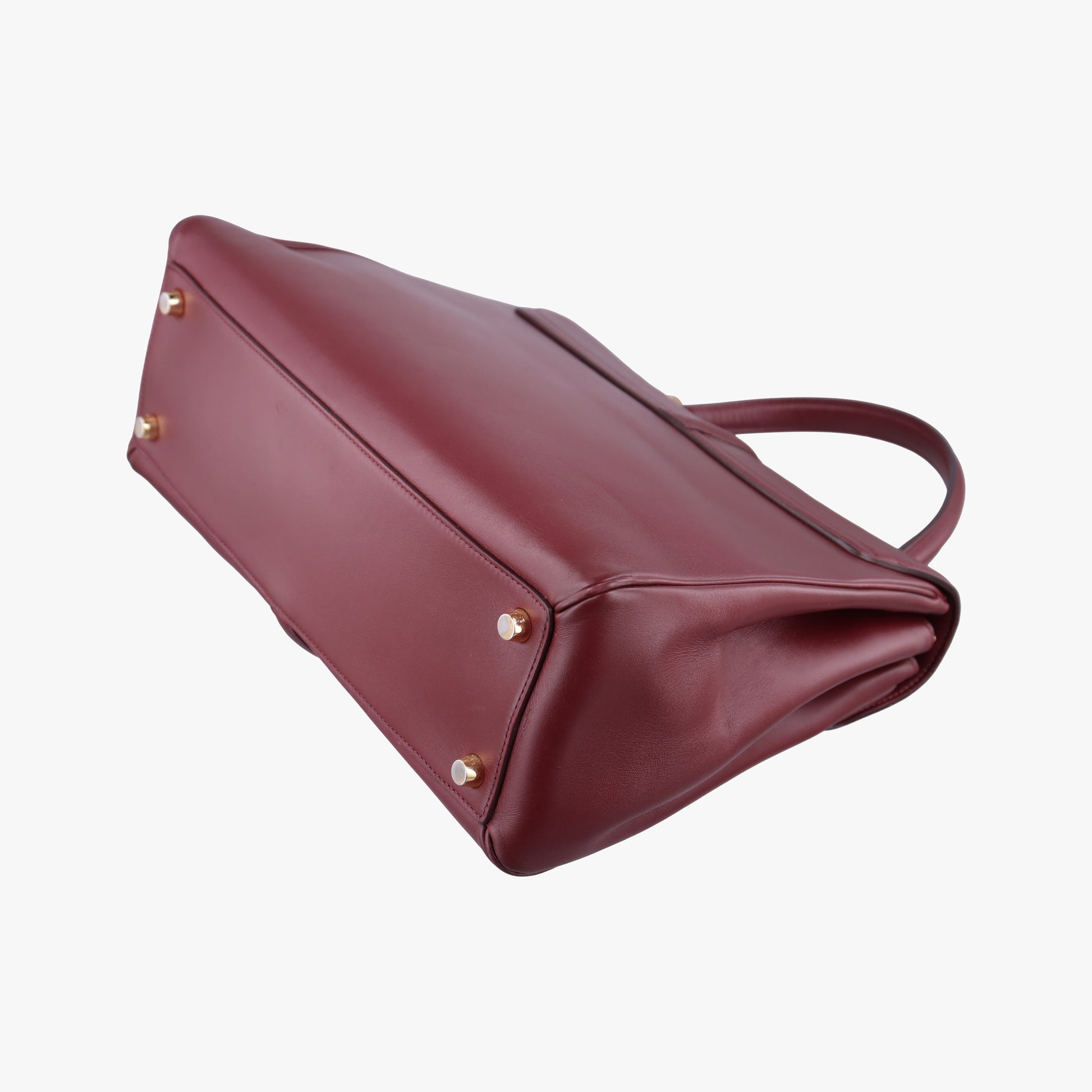Pre-owned Celine 16 Bag Burgundy Calfskin  shoulderbag | stylenewstar