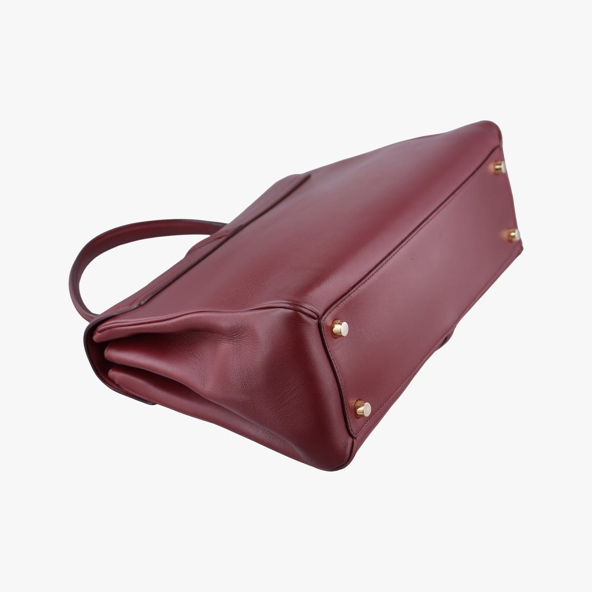 Pre-owned Celine 16 Bag Burgundy Calfskin  shoulderbag | stylenewstar