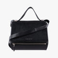 Vintage Givenchy Pandora Box Black Leather × Ponyhair  shoulderbag | stylenewstar