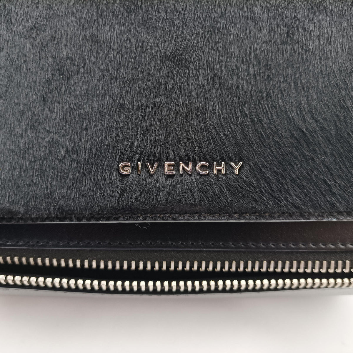 Vintage Givenchy Pandora Box Black Leather × Ponyhair  shoulderbag | stylenewstar
