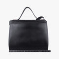 Vintage Givenchy Pandora Box Black Leather × Ponyhair  shoulderbag | stylenewstar
