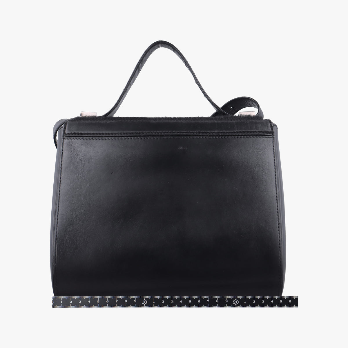 Vintage Givenchy Pandora Box Black Leather × Ponyhair  shoulderbag | stylenewstar