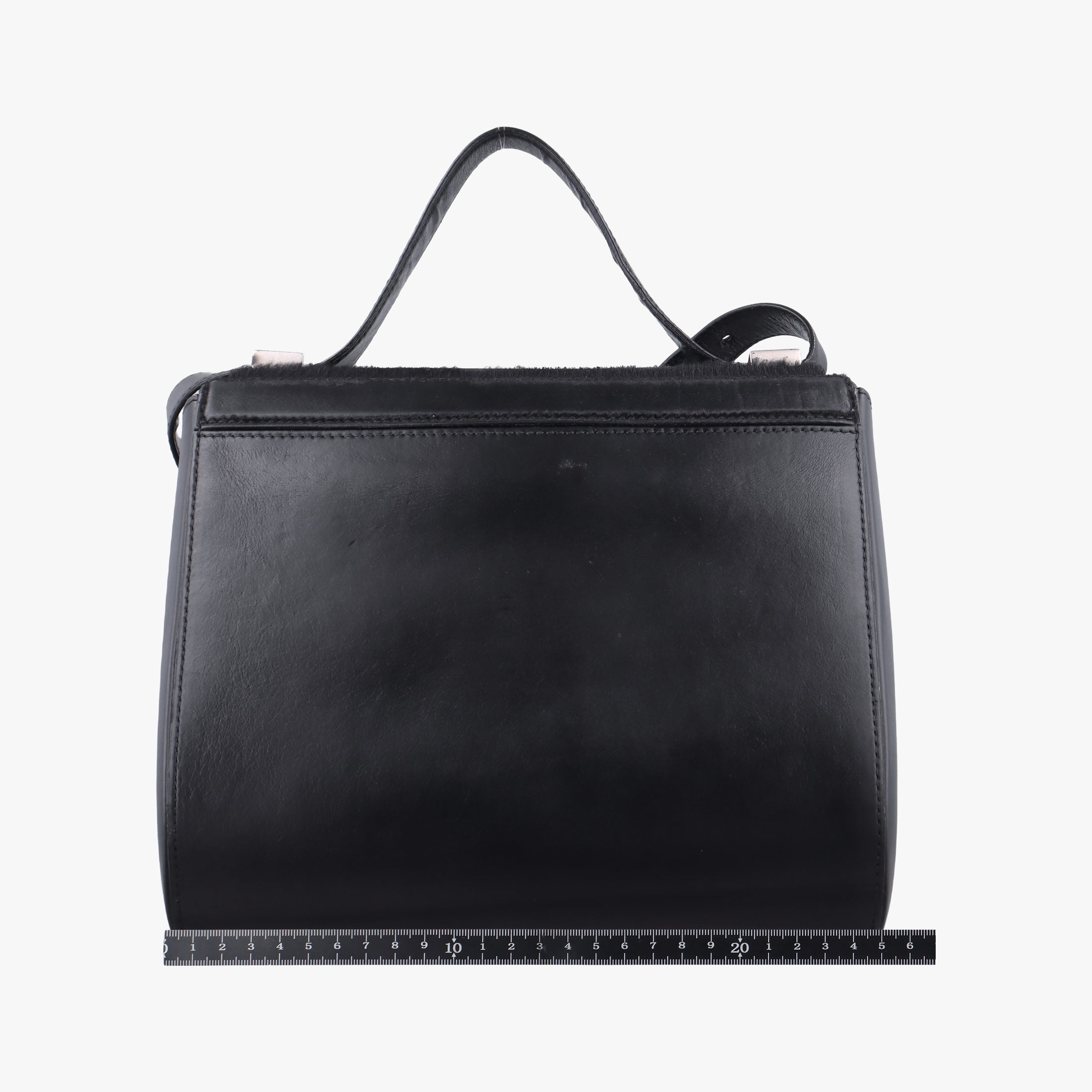 Vintage Givenchy Pandora Box Black Leather × Ponyhair  shoulderbag | stylenewstar