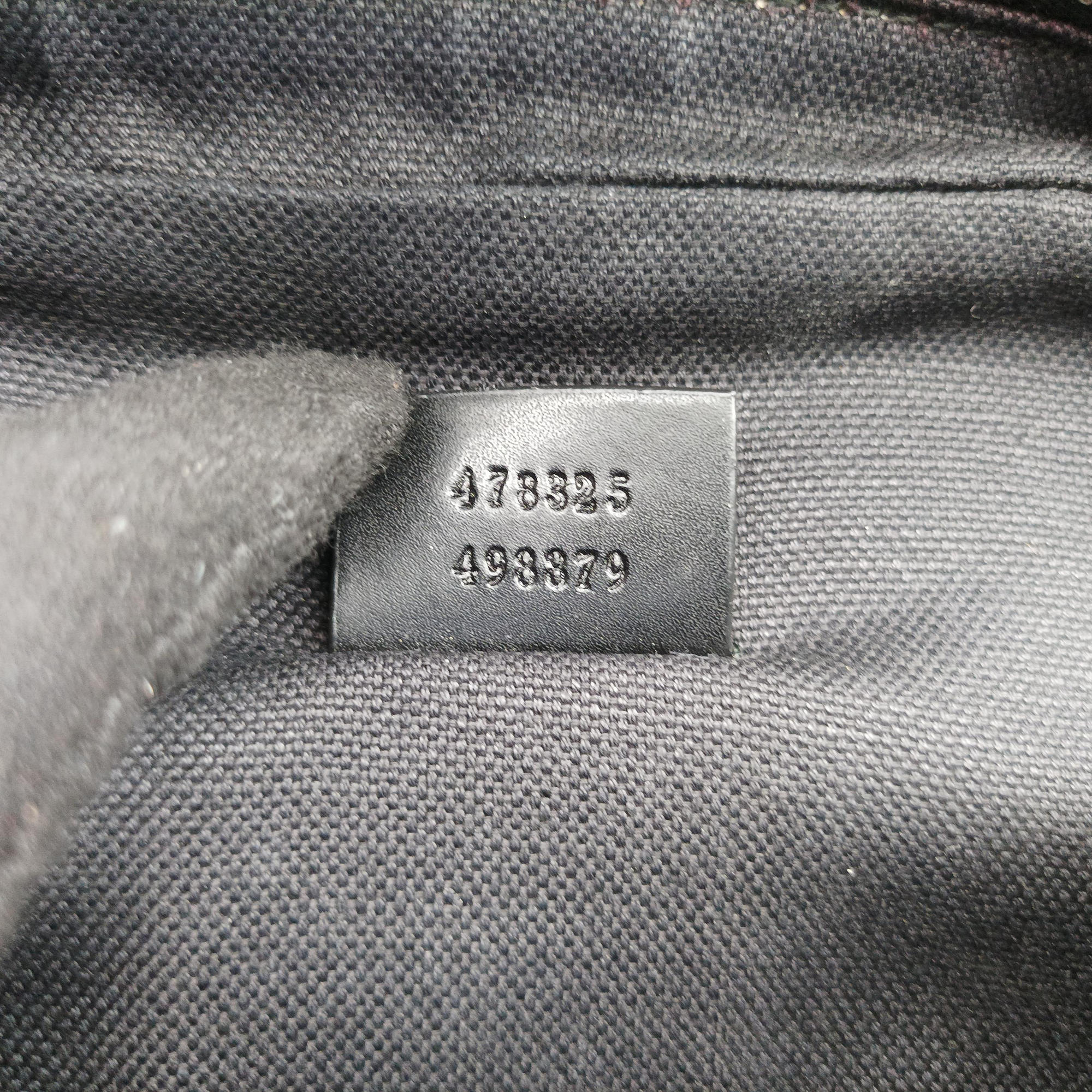 Pre-owned Gucci GG Supreme Navy x Black PVC coated canvas 478325 bum bag/waist bag | stylenewstar