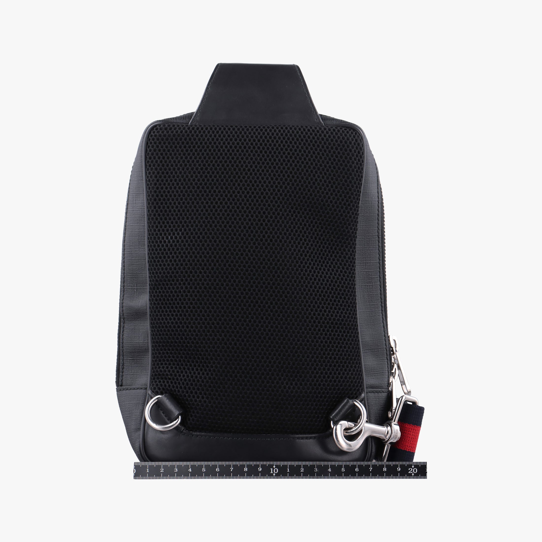 Pre-owned Gucci GG Supreme Navy x Black PVC coated canvas 478325 bum bag/waist bag | stylenewstar