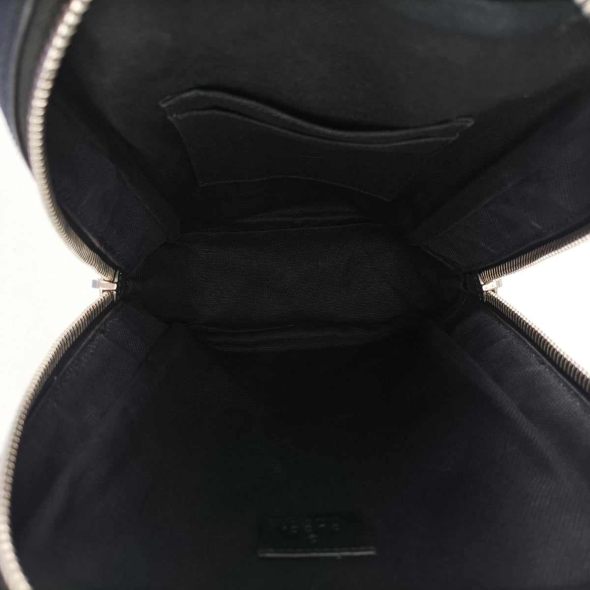 Pre-owned Gucci GG Supreme Navy x Black PVC coated canvas 478325 bum bag/waist bag | stylenewstar