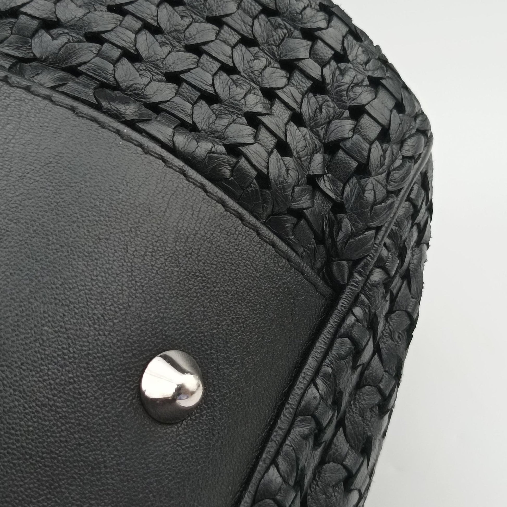 Soft Lady Dior Intrecciato Tote Black lambskin 225-BM-0038ソフト レディディオール イントレチャート トート ブラック ラムスキン 225-BM-0038