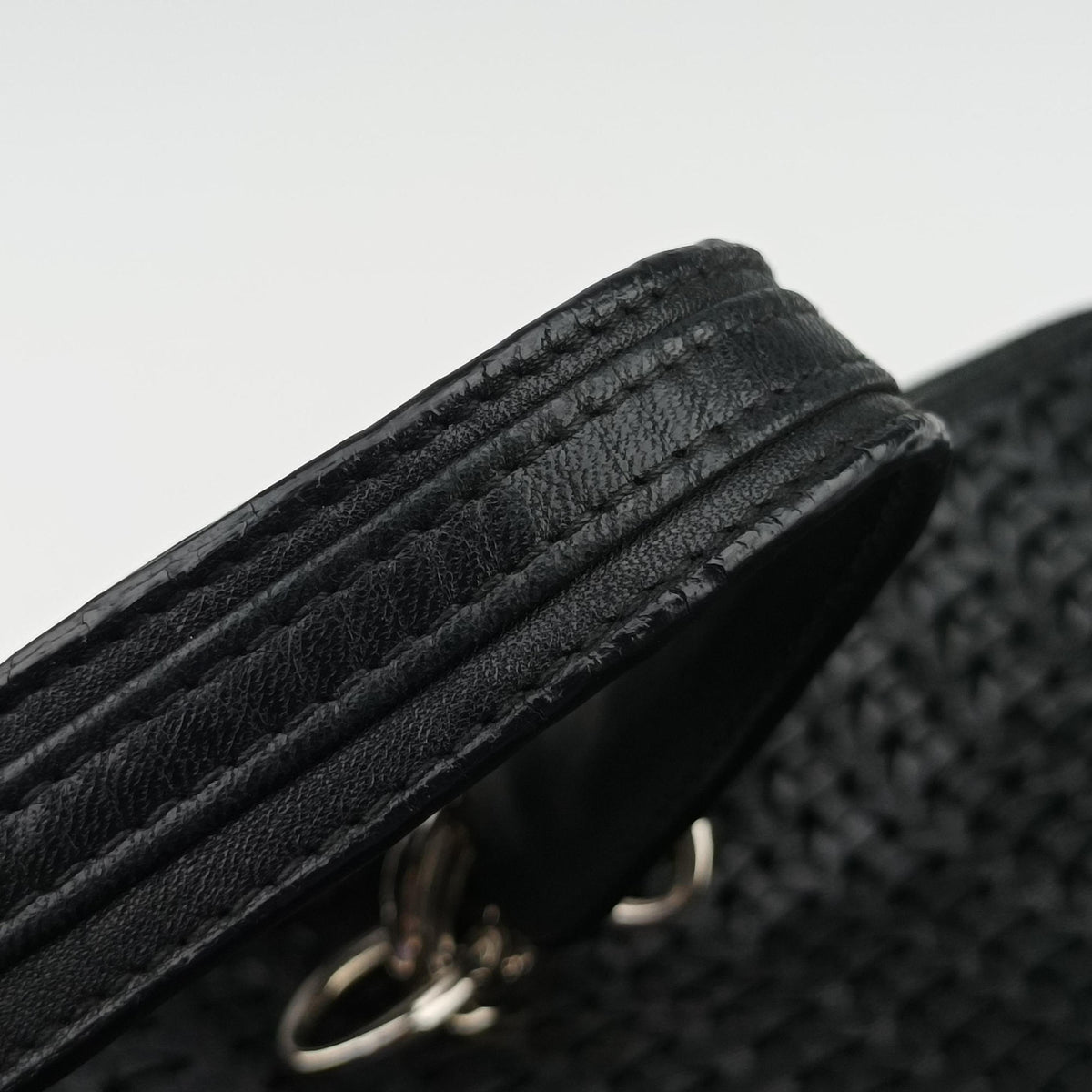 Soft Lady Dior Intrecciato Tote Black lambskin 225-BM-0038ソフト レディディオール イントレチャート トート ブラック ラムスキン 225-BM-0038