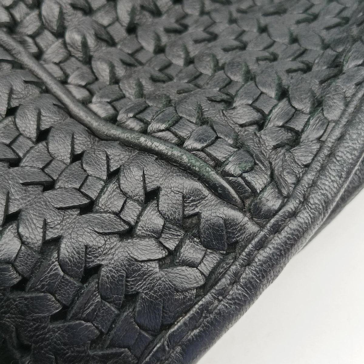 Soft Lady Dior Intrecciato Tote Black lambskin 225-BM-0038ソフト レディディオール イントレチャート トート ブラック ラムスキン 225-BM-0038
