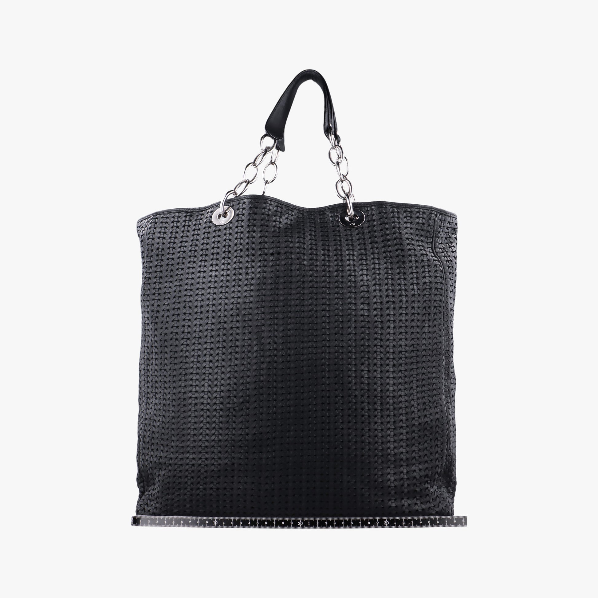 Soft Lady Dior Intrecciato Tote Black lambskin 225-BM-0038ソフト レディディオール イントレチャート トート ブラック ラムスキン 225-BM-0038