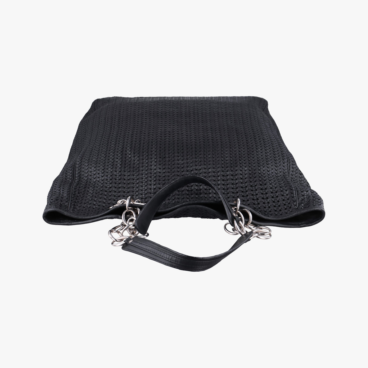 Soft Lady Dior Intrecciato Tote Black lambskin 225-BM-0038ソフト レディディオール イントレチャート トート ブラック ラムスキン 225-BM-0038