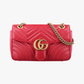 GG Marmont Red Leather 443497 C022367849GGマーモント レッド レザー 443497 C022367849