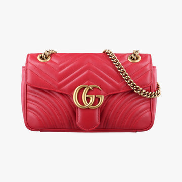 GG Marmont Red Leather 443497 C022367849GGマーモント レッド レザー 443497 C022367849