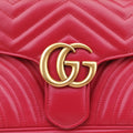 GG Marmont Red Leather 443497 C022367849GGマーモント レッド レザー 443497 C022367849