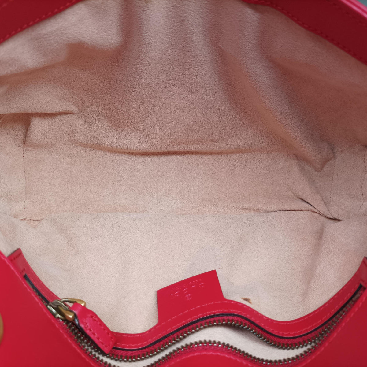 GG Marmont Red Leather 443497 C022367849GGマーモント レッド レザー 443497 C022367849