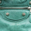 Pre-owned Balenciaga Pompon Green Leather  shoulderbag | stylenewstar