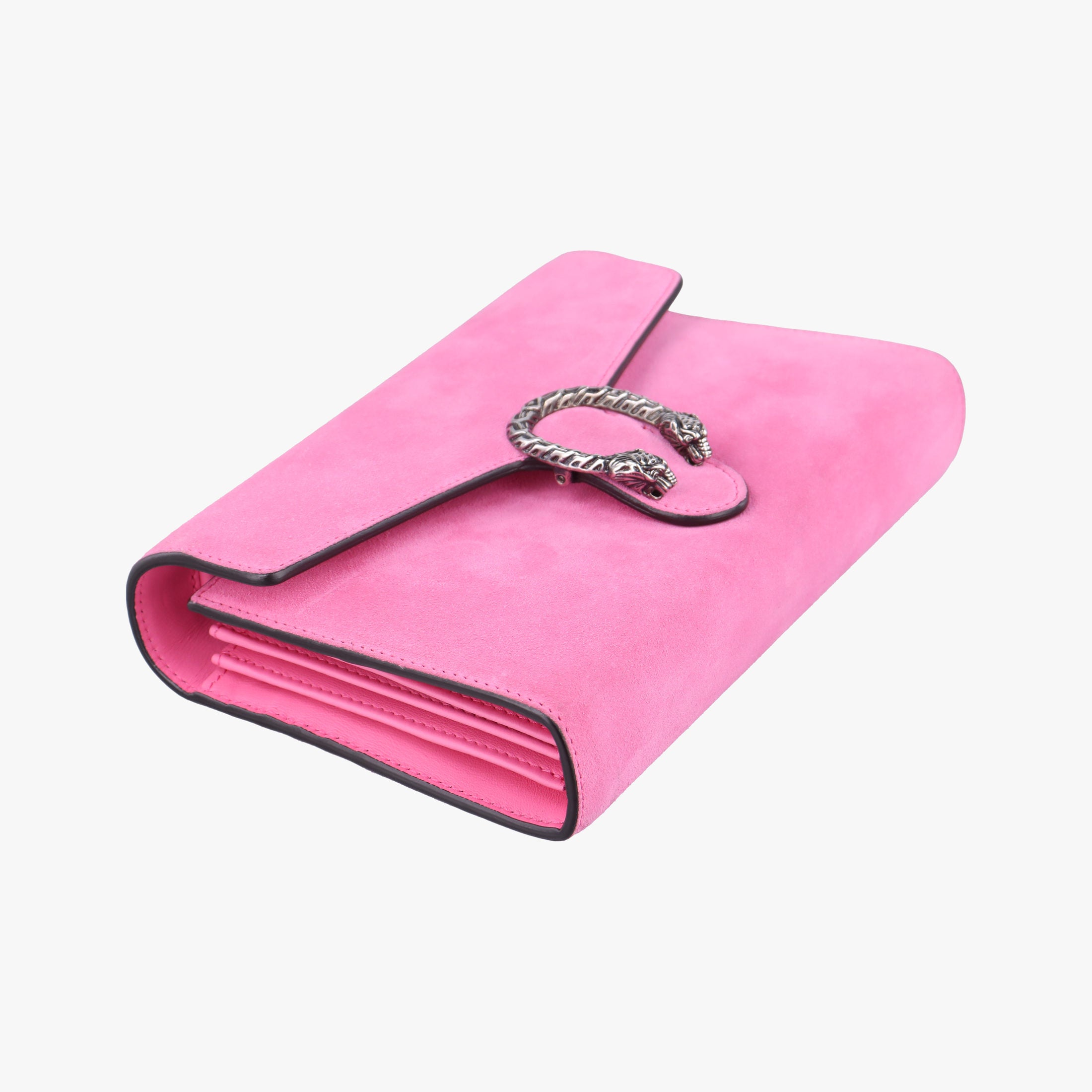 Pre-owned Gucci Dionysus Pink Suede 401231 shoulderbag | stylenewstar