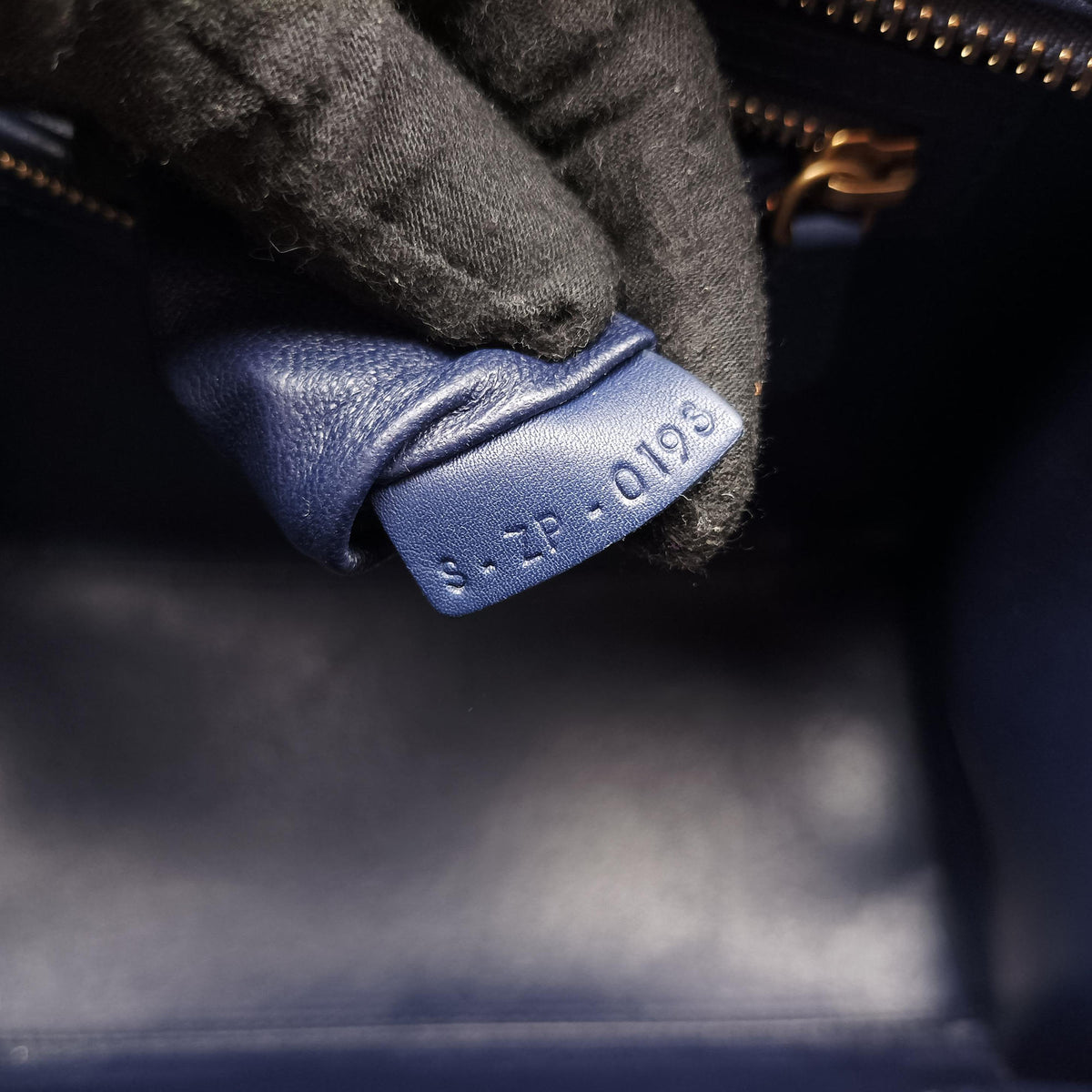 Luggage Mini Shopper Navy Leather S-ZP-0193ラゲージミニショッパー ネイビー レザー S-ZP-0193