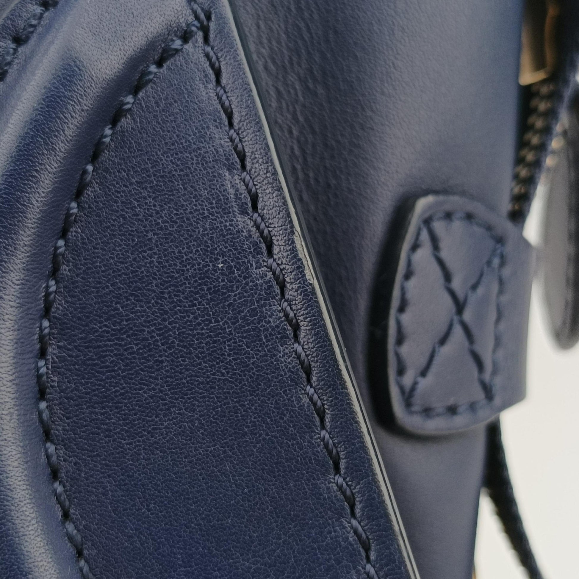 Luggage Mini Shopper Navy Leather S-ZP-0193ラゲージミニショッパー ネイビー レザー S-ZP-0193