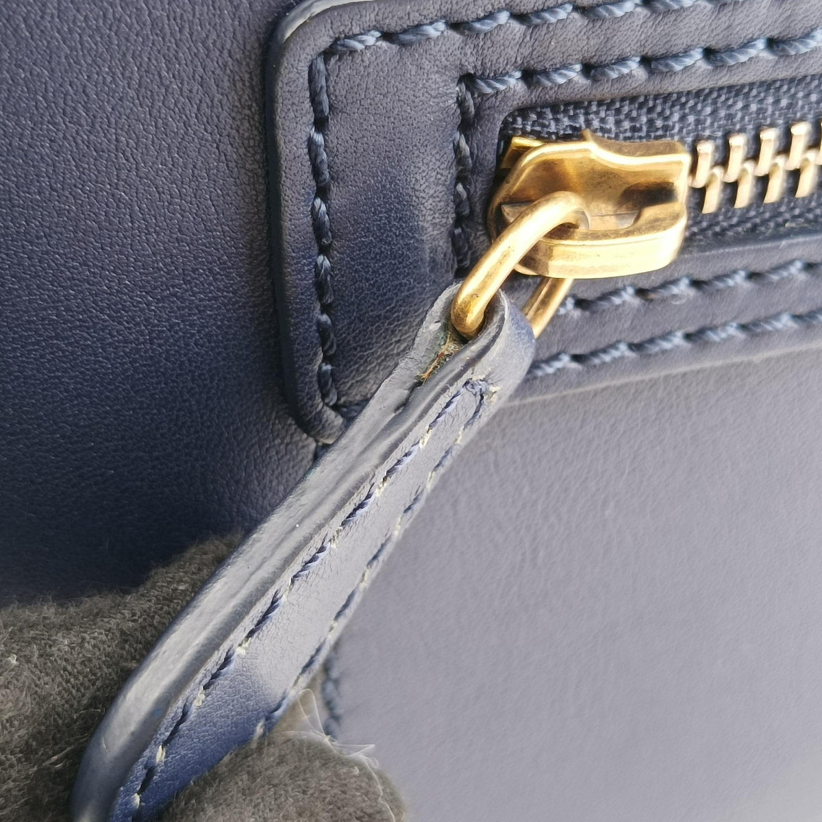 Luggage Mini Shopper Navy Leather S-ZP-0193ラゲージミニショッパー ネイビー レザー S-ZP-0193