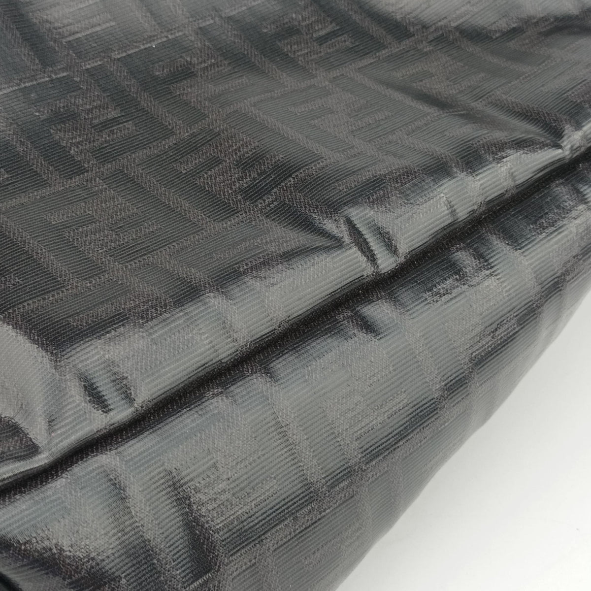 Zucca Diagonal Pattern Black PVC Coated Canvas 7VA434 7VA434 A5N7 198-8241ズッカ柄 ダイアゴナル ブラック PVCコーティングキャンバス 7VA434 7VA434 A5N7 198-8241
