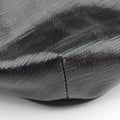 Zucca Diagonal Pattern Black PVC Coated Canvas 7VA434 7VA434 A5N7 198-8241ズッカ柄 ダイアゴナル ブラック PVCコーティングキャンバス 7VA434 7VA434 A5N7 198-8241