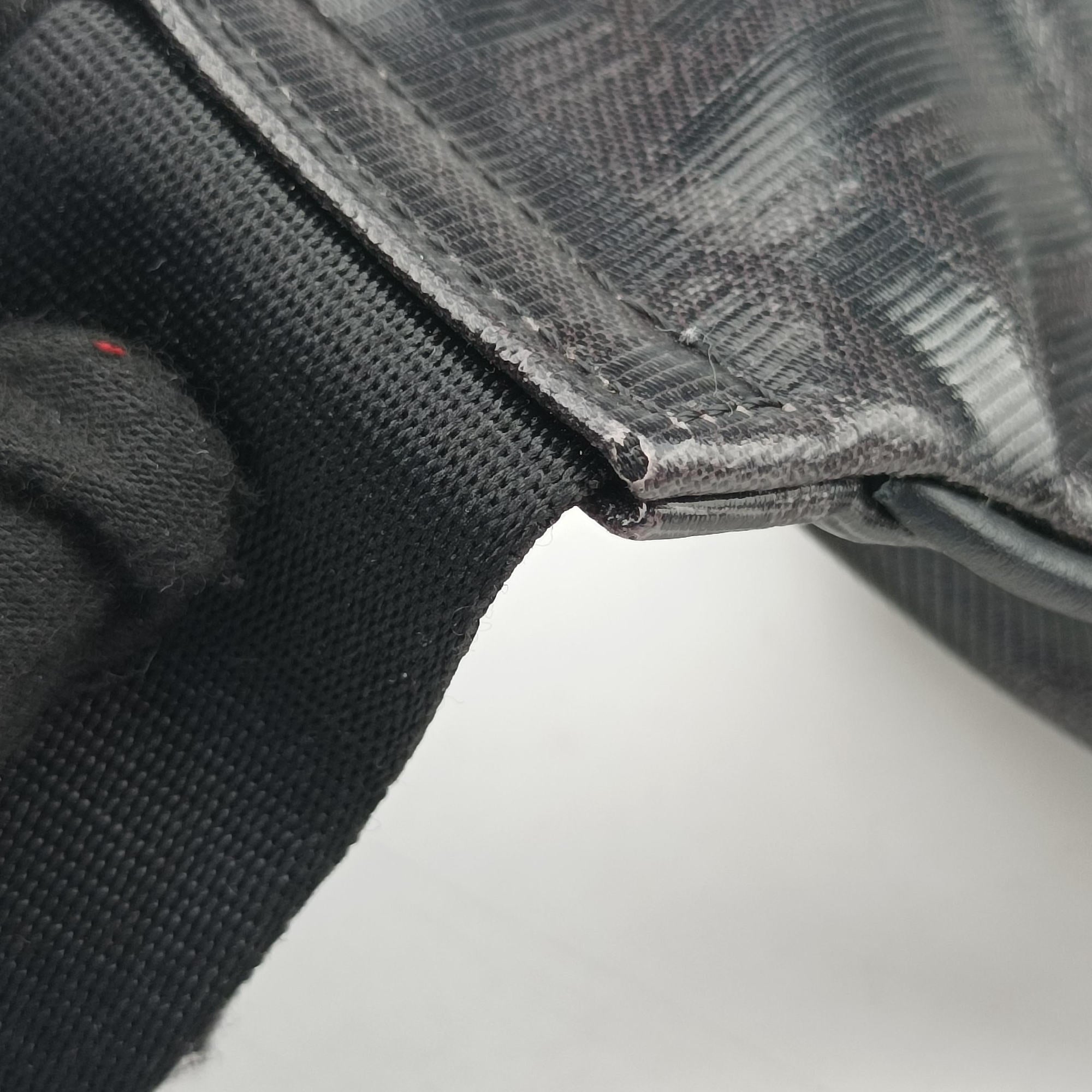 Zucca Diagonal Pattern Black PVC Coated Canvas 7VA434 7VA434 A5N7 198-8241ズッカ柄 ダイアゴナル ブラック PVCコーティングキャンバス 7VA434 7VA434 A5N7 198-8241