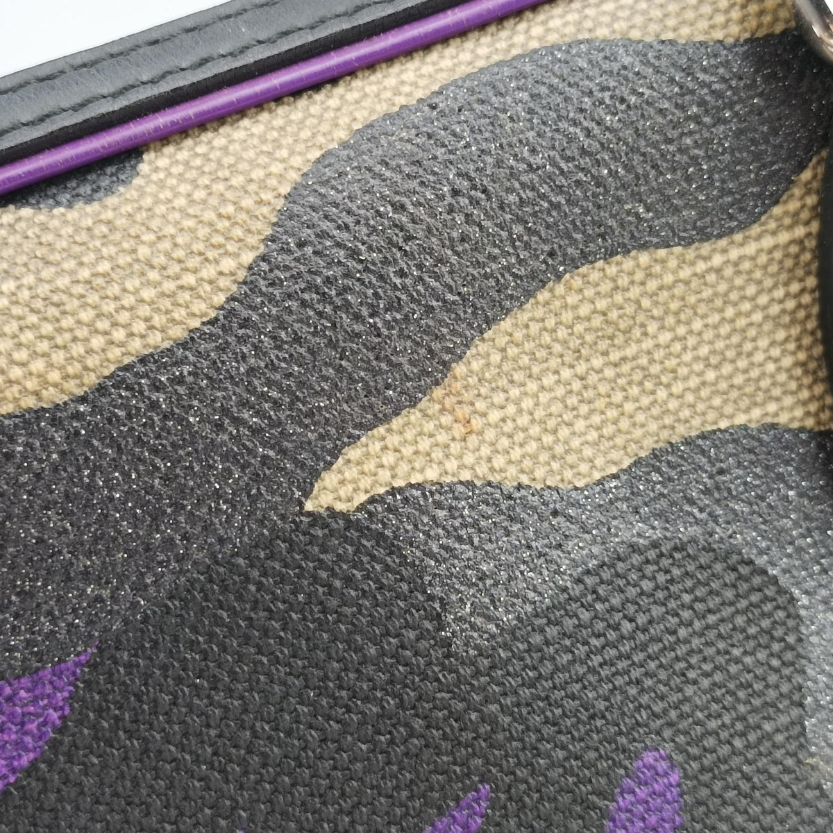 Camouflage Print Bowler Multicolour canvas 10-BO-1111カモフラージュプリントボウラー マルチカラー キャンバス 10-BO-1111