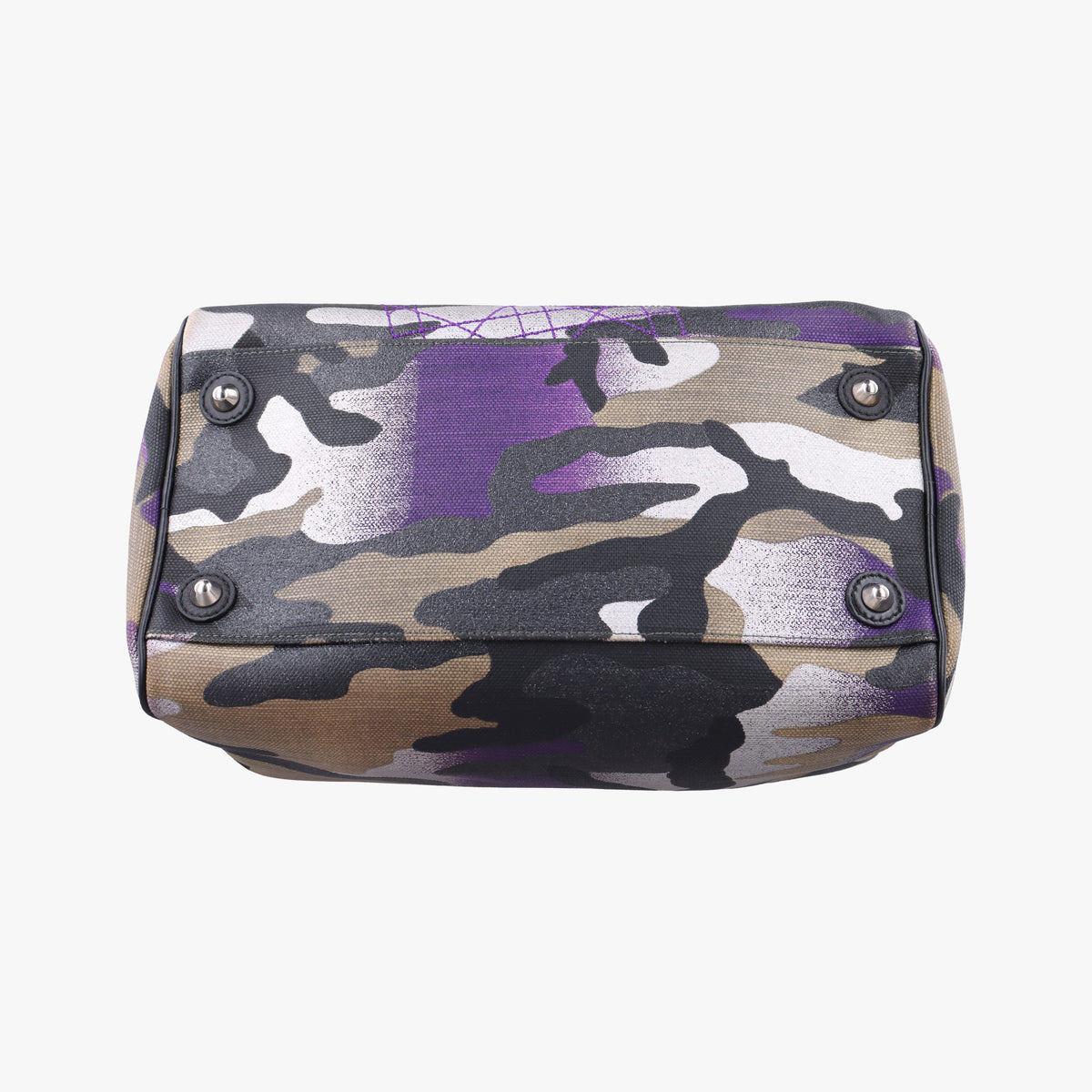 Camouflage Print Bowler Multicolour canvas 10-BO-1111カモフラージュプリントボウラー マルチカラー キャンバス 10-BO-1111