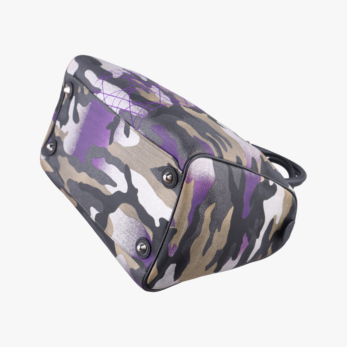 Camouflage Print Bowler Multicolour canvas 10-BO-1111カモフラージュプリントボウラー マルチカラー キャンバス 10-BO-1111